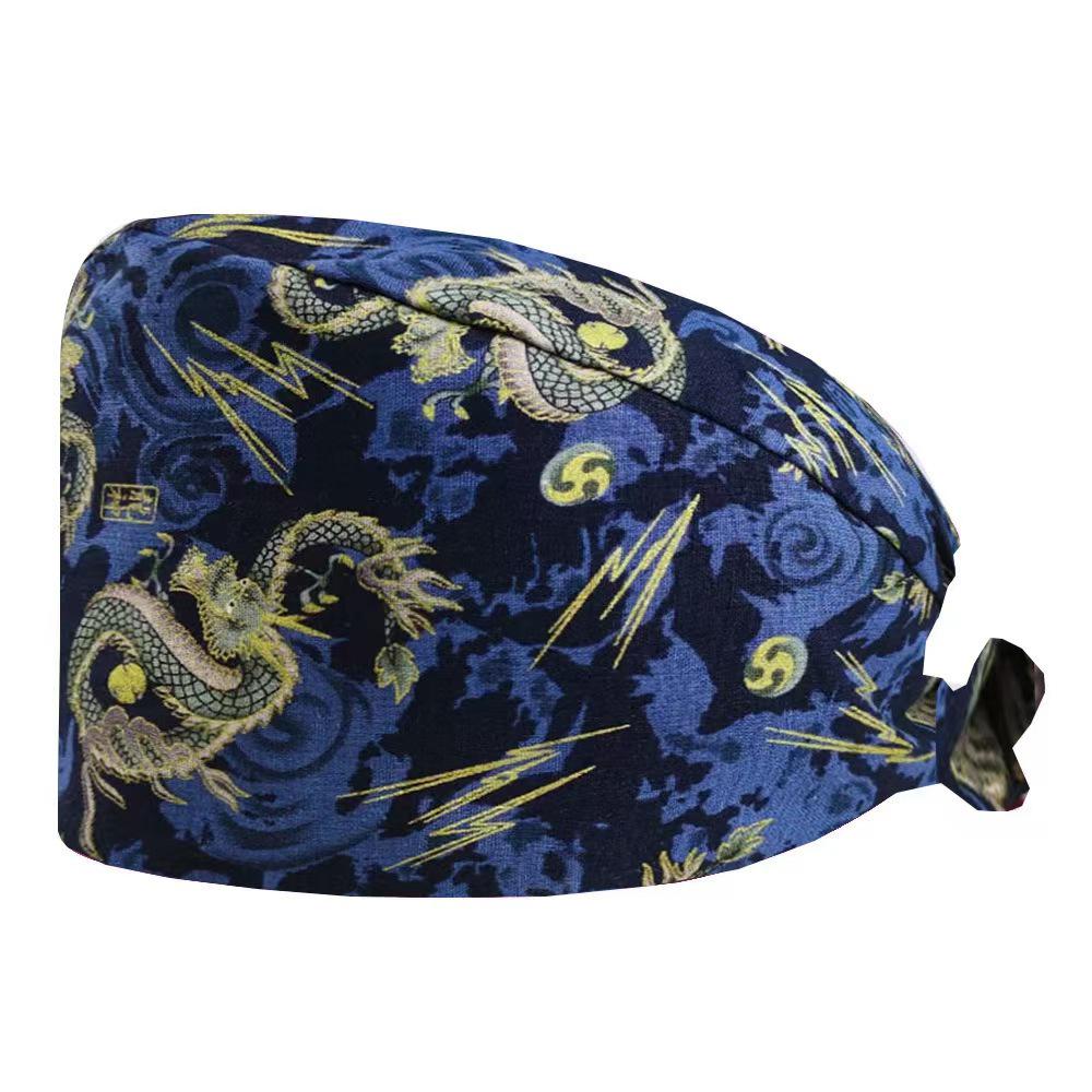 Cartoon Print Spa & Nurse Surgical Cap
