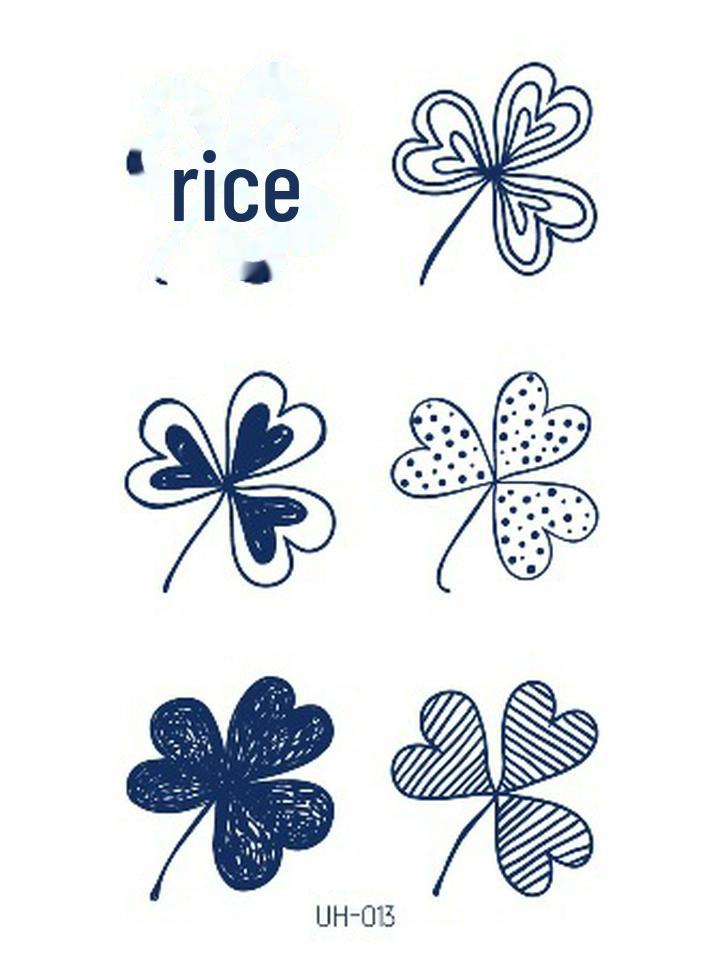 Водостойкие полуперманентные татуировки-наклейки на травяной основе для мужчин и женщин