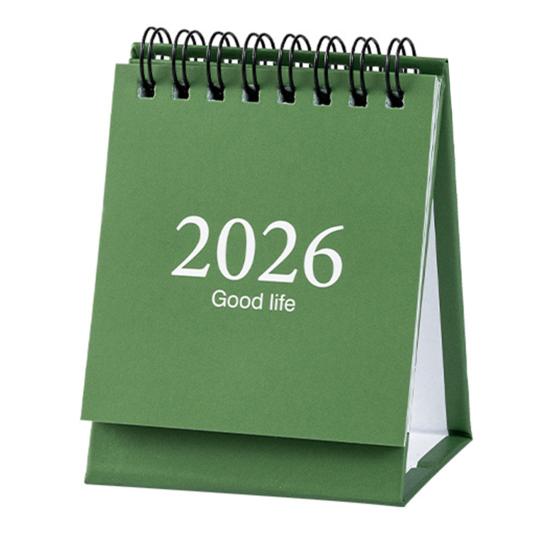Мини настольный календарь на 2026 год со стикерами, Планировщик ритуальной жизни, Портативный стоячий перекидной настольный календарь