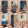 Phone Cases For Xiaomi Redmi Turbo 3 13 A3 Note 13R 5G 13 Pro Bumper Fashion Leopard Print Cover High Quality Soft Silicone Shockproof Shell For Redmi