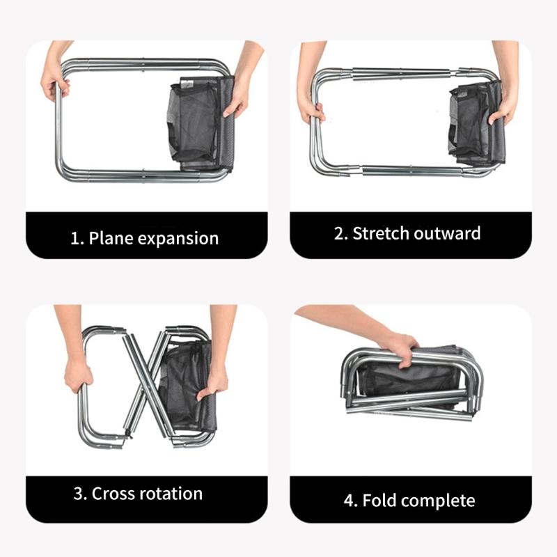 Уличный портативный складной стул, складное сиденье-гамак, легкий складной стул с сумкой для переноски для рыбалки, кемпинга