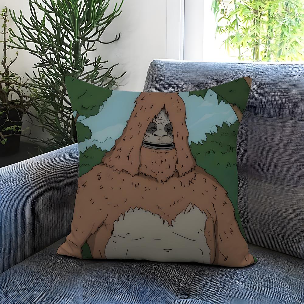 S-Sassy the SasquatchS Cushion Cover Comfortable Reversible Pillow Cover Ideal for Car Sofa Bedroom & Beyond