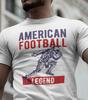 Школьные ранцы с легендой американского футбола, футболка унисекс с лайнменом, защитником