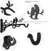 Black Garden Plant Hanger Hook Bird Wall Mounted Plant Hanger Hanging Flower Basket Brackets