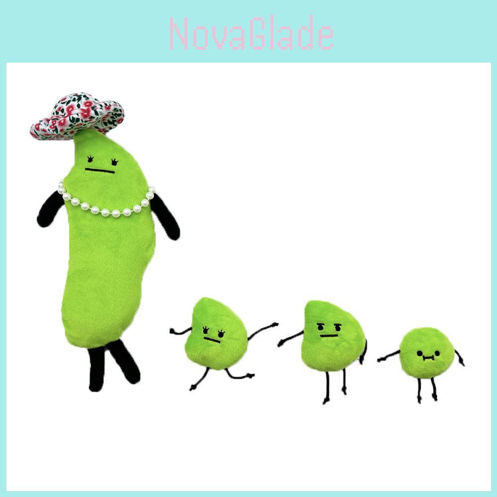 Cute Secret Staycation Edamame Family Plush Premium Quality Green Doll For Home