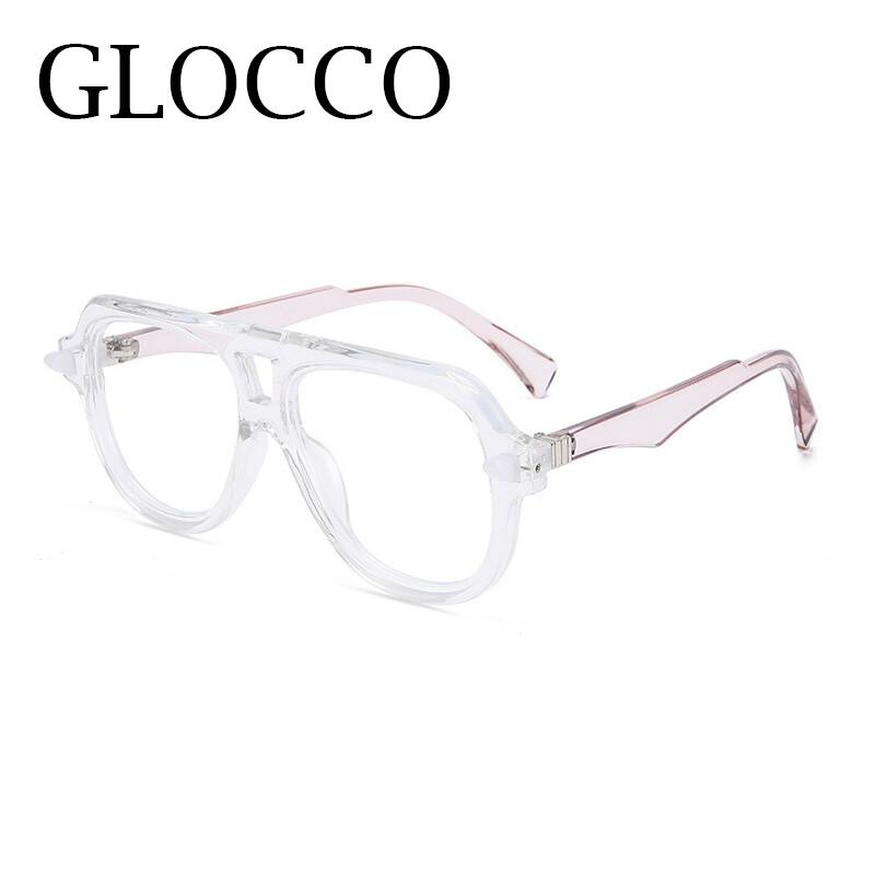 Trend Oversized Pilot Reading Glasses Women Men Luxury Brand Designer Vintage Big Frame Eyeglasses Elegant Green Eyewear Shades