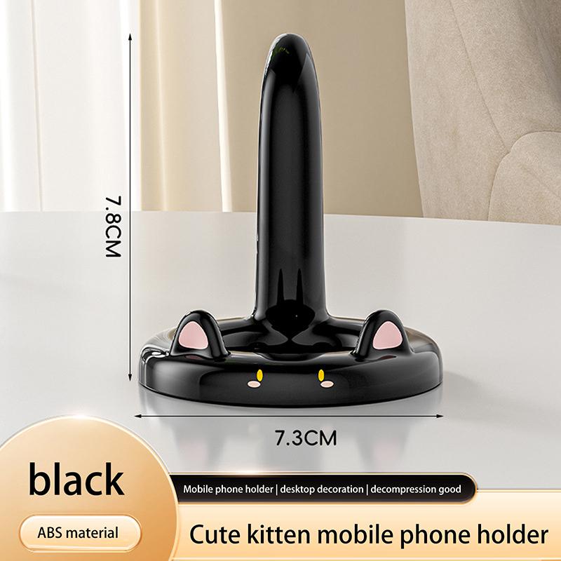 Мультяшная форма кошки Подставка для мобильного телефона Подставка для телефона Портативная Милая Красочная Ленивая Подставка для телефона Настольный держатель для сотового телефона