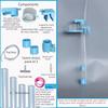 Adjustable Lenght Aquarium Fish Poop Cleaner Filter Water Circulation System Water Cir Filter