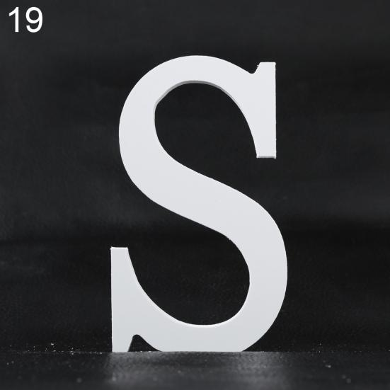 Креативные толстые деревянные украшения для дома с буквами алфавита на свадьбу, день рождения