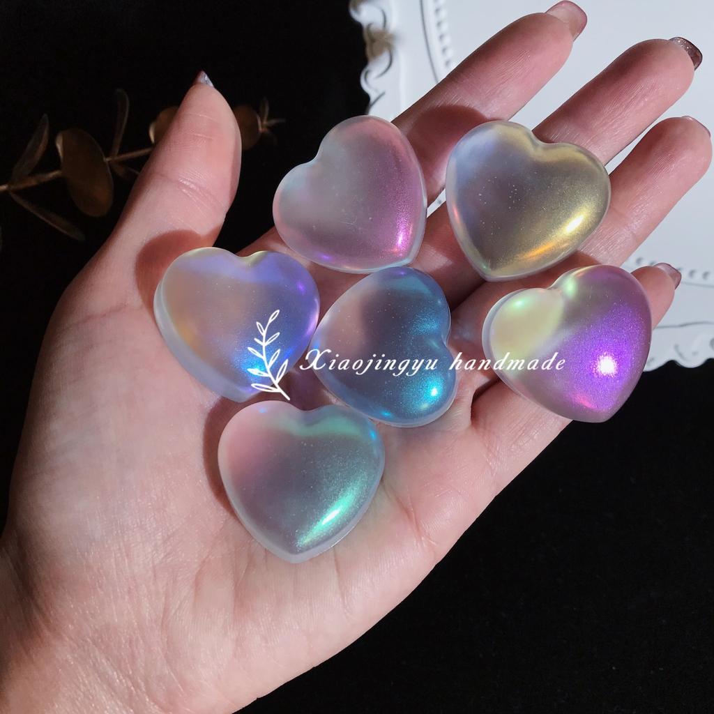 6Colors/Set Aurora Nail Powder Set Holographic Chrome Mirror Effect Iridescent Mermaid Pigment Dust For Diy Manicure Gel Polish