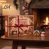 Parent Child Craft Activity 24 Days Handmade Christmas Sewing Kit, Felt Advent Calendar Countdown Box Creative Holiday Gifts for Beginners with