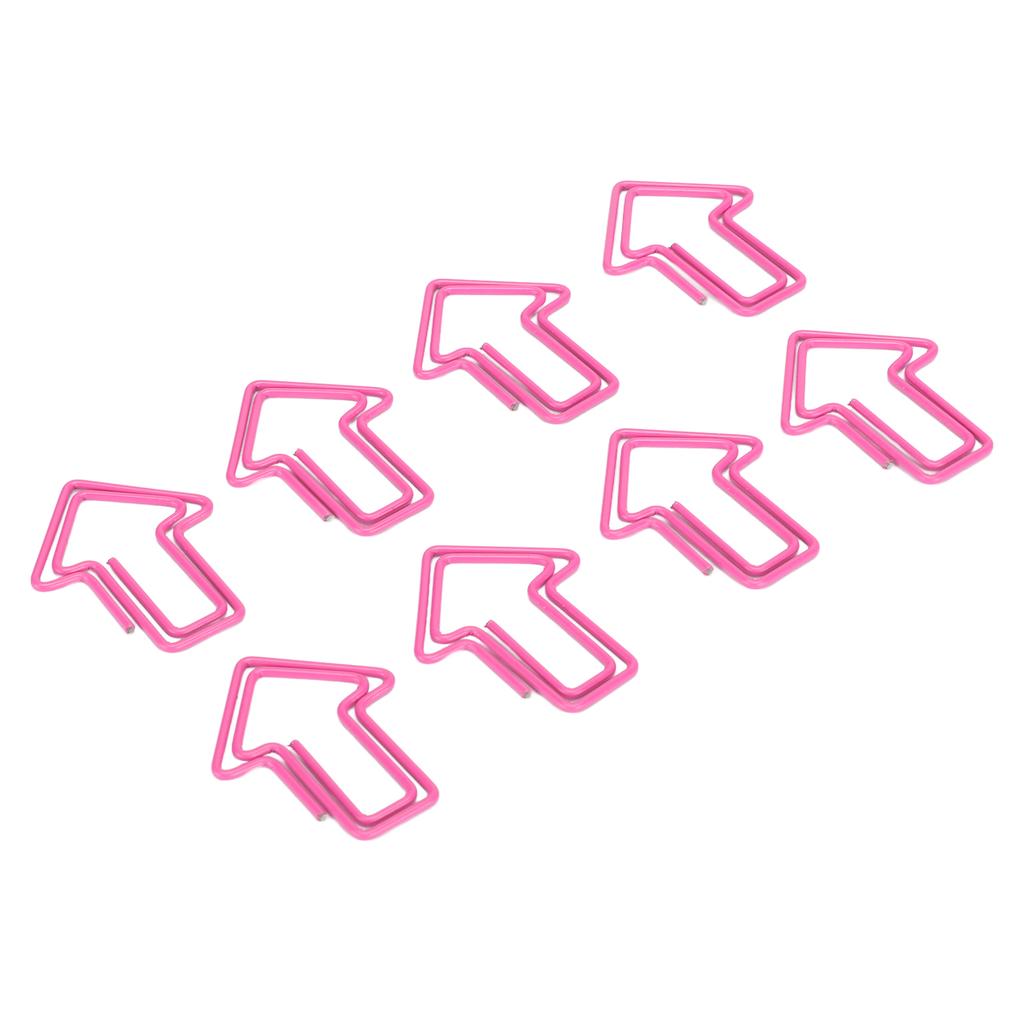 100 шт. скрепок для бумаги, симпатичная уникальная форма, процесс гальванизации, легкая портативная металлическая скрепка для бумаги