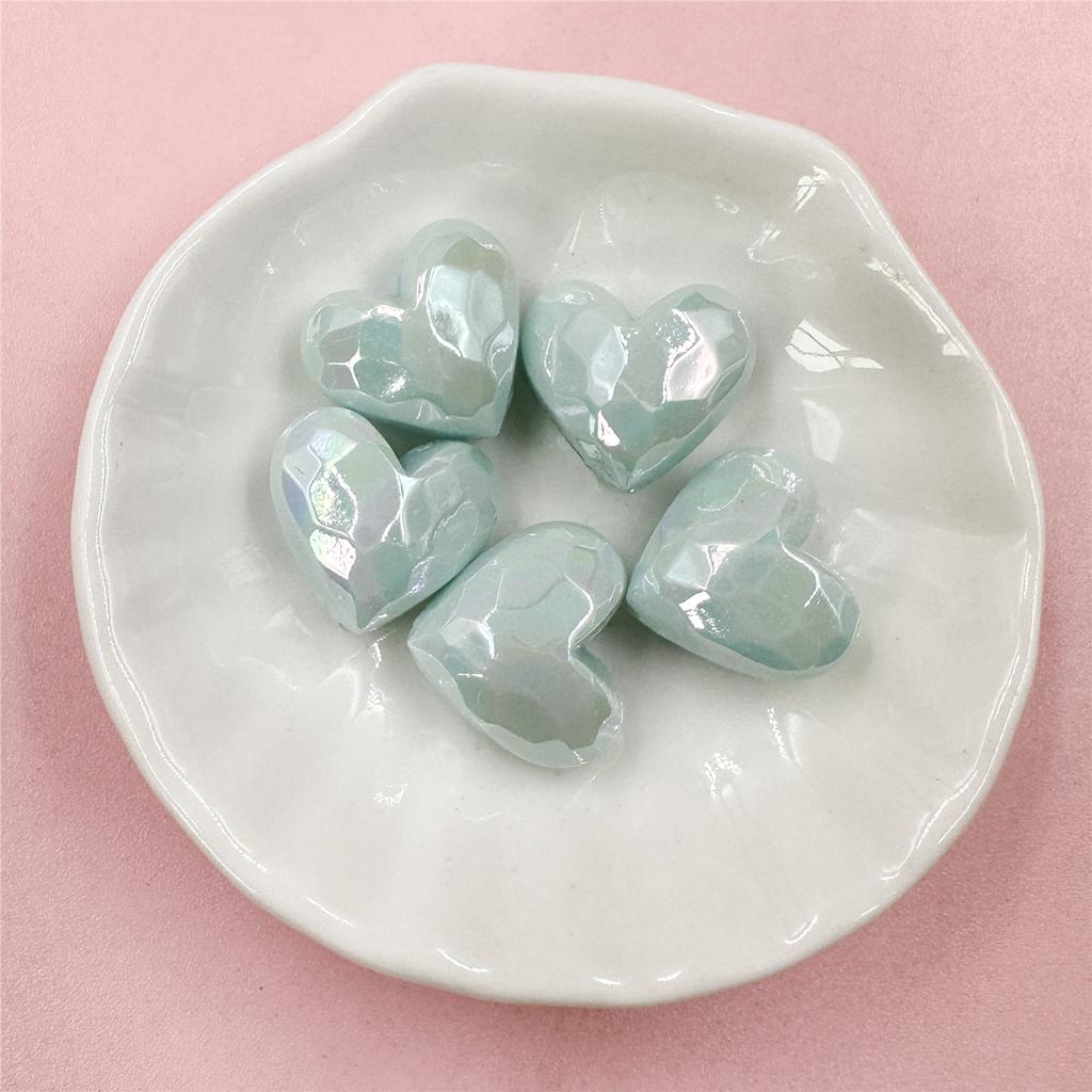 Простые модные материалы Сердце Свободные бусины Ювелирные изделия Макарон Аксессуар Персиковый акриловый браслет Бусины 19 * 16,5 мм Вырезанные бусины «Любовь» DIY Изысканные ювелирные изделия