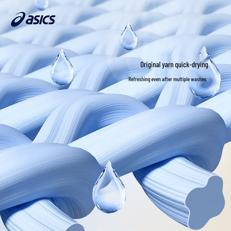 Asics Летняя эластичная спортивная футболка для девочек с влагоотводящими свойствами