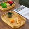 1Pc Bamboo Wooden Serving Tray,Bed Tray For Breakfast Dinner, Eating Trays For Living Room,For Commercial And Household Use