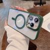 Чехол для телефона Magsafe для Iphone 14 12 11 13 Pro Max, прозрачный жесткий чехол из ПК, силиконовый бампер, металлический чехол для камеры