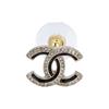 Chanel 25B Autumn Winter Floral Engraved Earrings Unisex Earrings Silver AB-25B-078