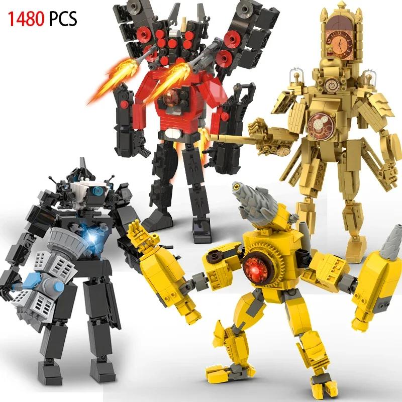 Moc Skibidi Туалет Фигурки Модель Строительные Блоки Camerman Titan Speakerman Surveillance Man TVMan Мальчики Игрушки Для Детей Подарки
