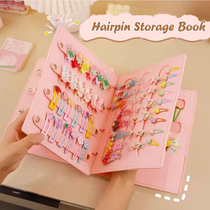Large Capacity Headband Holder Hair Clip Storage Space Saving Accessory For Girl Room Hair Bows Organizer Book