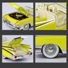 1/24 Cadillac Eldorado Винтажная Ретро Игрушка для Детей Литой Металлический Миниатюрный Модель Инерционный Звук и Свет Коллекция Подарок Мальчикам