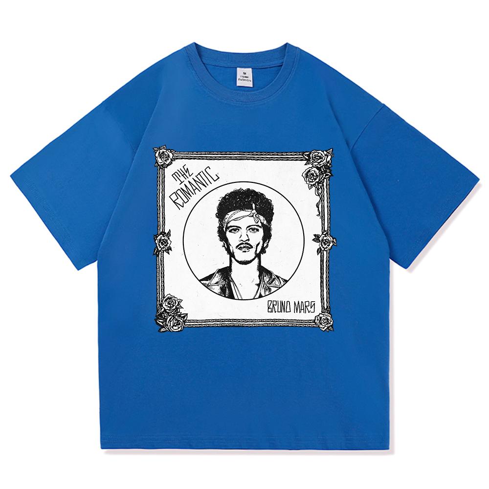 Bruno Mars The RoUnisextic Tee Shirt 2026 New Album Retro UnisexWomen Clothing Harajuku High Quality Tops Cotton TShirts Vintage