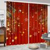 Красная занавеска на Новый год для кабинета, кухни, гостиной, карниза, верхнего окна, штор, аксессуаров для спальни, Рождество, высокое затемнение, новый