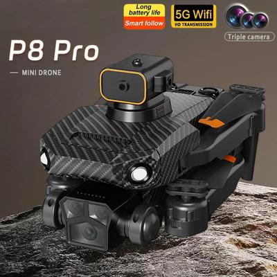 2024 Оригинальный P8 Pro 8K Дрон 5G GPS Бесщеточный двигатель Складной Квадрокоптер Профессиональный обход препятствий DualHD Камера Дрон Подарки Игрушки