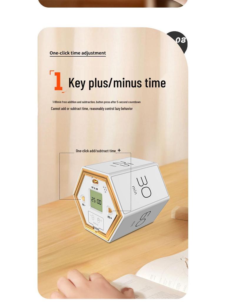 Multifunctional Student Self-Discipline Flip Timer