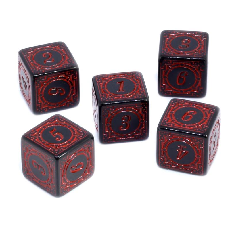5/10/50 шт./компл. акрил 16 мм D6 цифровые квадратные угловые цифры 6-сторонние кубики для бара, паба, клуба, вечеринки для DND MTG, настольные игры