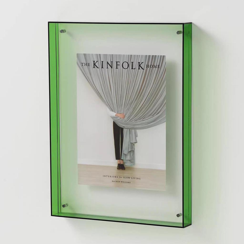 Premium Multi-Color Acrylic Photo and Art Display Frame - A4 Size