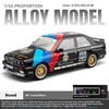 1:24 Модель автомобиля из сплава BMW M3 Track Version, Имитация гоночных украшений, Игрушки со звуком и светом для мальчиков, Подарок на день рождения