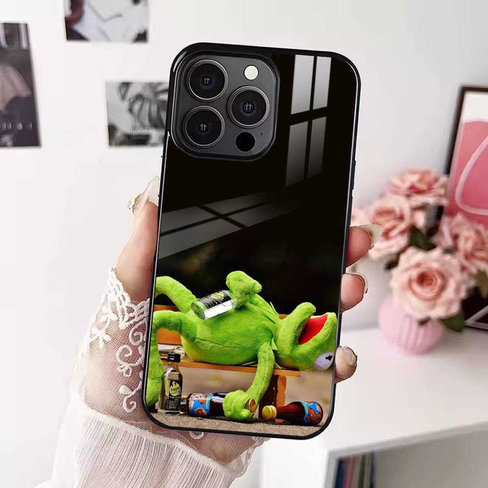 Funny kermit the frog Phone Case For iPhone 17,16,15,14,13,12,Plus,Pro,Max for Magsafe Magnetic Wireless Charging