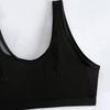 Sexy Fashionable Mesh Stitching Solid Color Vest Women's Split Swimsuit BIKINI