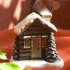 Resin Cabin Snowy Winter Incense Cone Burner 2024 Christmas Incense Cone Holder