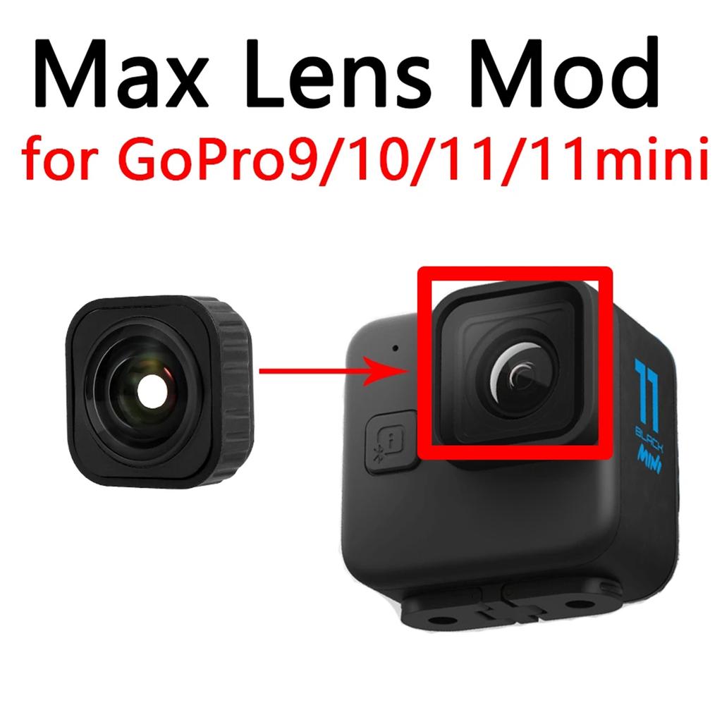 Max Lens Mod для GoPro Hero 9/10/11/11mini черный чехол для объектива экшн-камеры сменные защитные аксессуары