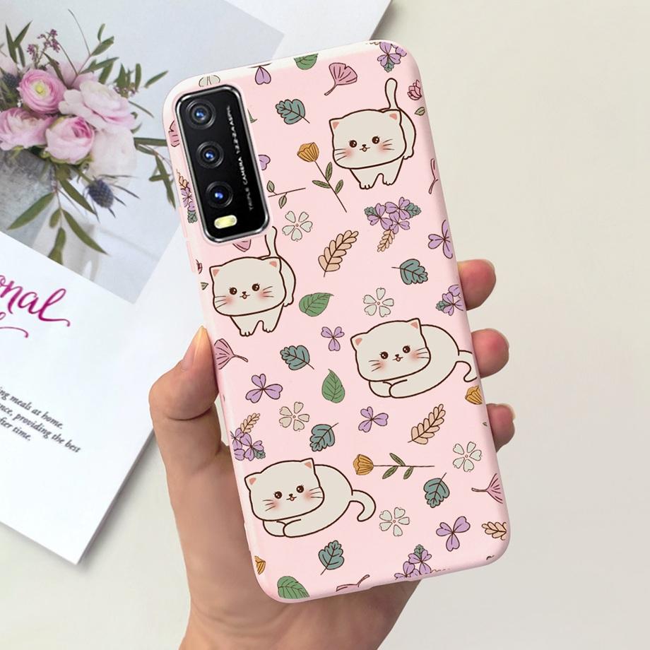 Чехол для Vivo V2027 V2027 Vivo Y11s Y12s Y20i Y20 Чехол для телефона Мягкий Матовый Жидкий Силикон Ударопрочный Бампер Стильный Модный