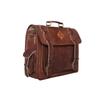 Handmade Full Grain Leather Messenger Bag by Parrys Leather World, Vintage Laptop Briefcase for Work