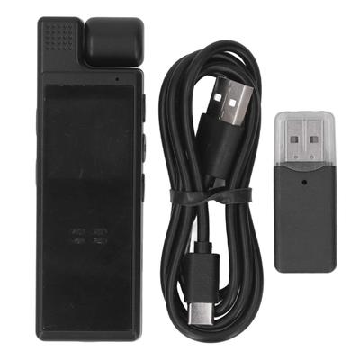 Карманная нательная камера HD 1080p Мини-видеокамера с клипсой с 1,3-дюймовым полноцветным экраном 5 инфракрасных светодиодов