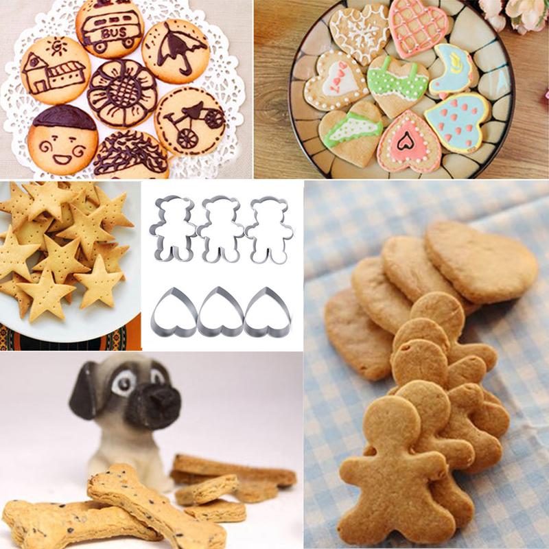 Charm Aluminum Alloy Cute Moulds Candy Shape Cookie Cutters DIY Pastry Decorating Animal Baking Tools Kitchen Tools Fondant Mold Biscuit Mold