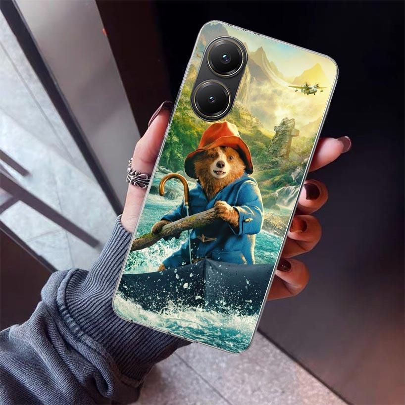 Cute P-PaddingtonS Bear Phone Case For Xiaomi Poco X7 X6 X5 Pro F7 Ultra Redmi 15C 15 13 13C 12 12C 10 10A 10C 9 9A 9C 9T Shell