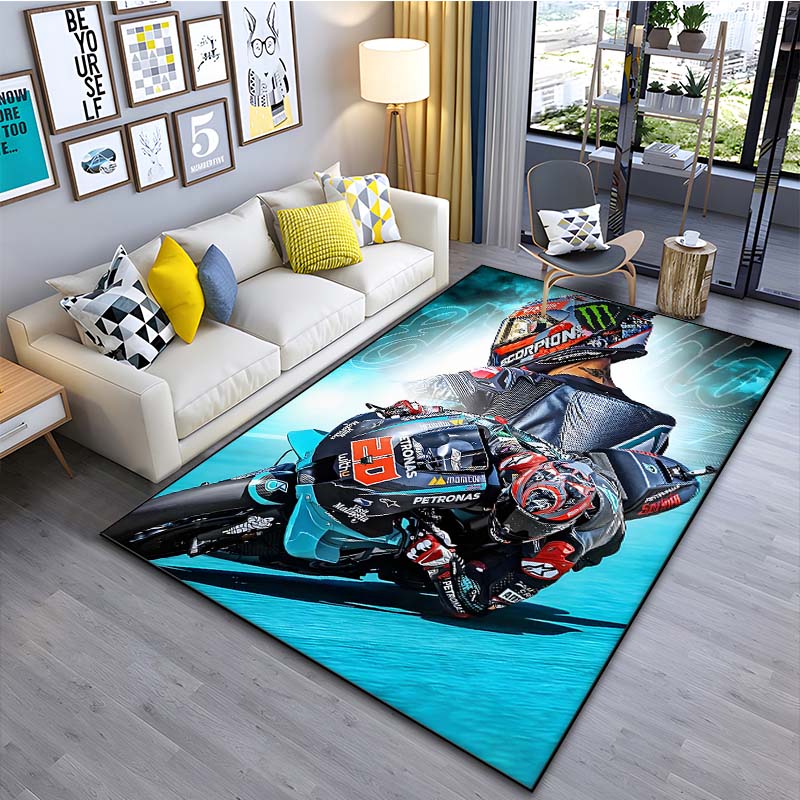 MotoGP F-Fabio Quartararo 20 Pattern Carpets 15 Sizes Living Room Bedroom Bedside Floor Mat Area Rug Cloakroom Home Decoration