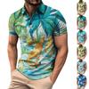 Men's Summer Leisure Culture Breathable Short Sleeved Shirt Top