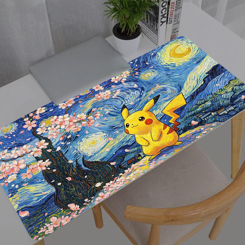 Large Mouse Pad Gamer Pokemon Pikachu anime new Computer Desk Mat Modern Table Keyboard Laptop Carpet XXL Gaming Mousepad