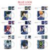 Керамическая кружка с принтом Blue Lock, мультяшная, синяя, для воды и чая