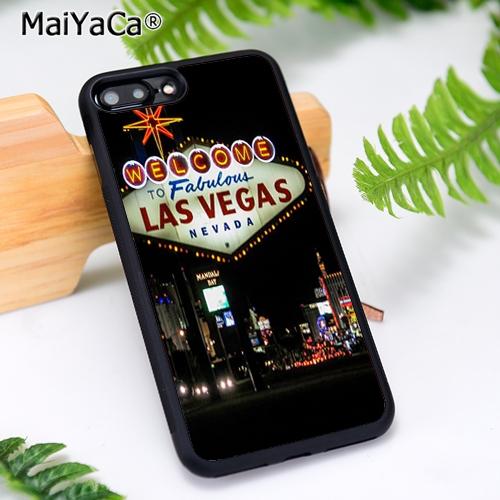 MaiYaCa Las Vegas Sign LIGHTS Nevada Phone Case For iPhone 17 Air 16 15 14  11 12 13 Pro MAX Plus coque Cover Shell