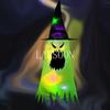 Halloween Decoration Luminous Hat Ghost LED Hat Garden Party Decoration Props Glowing Cute Witch Hat Halloween Pendant