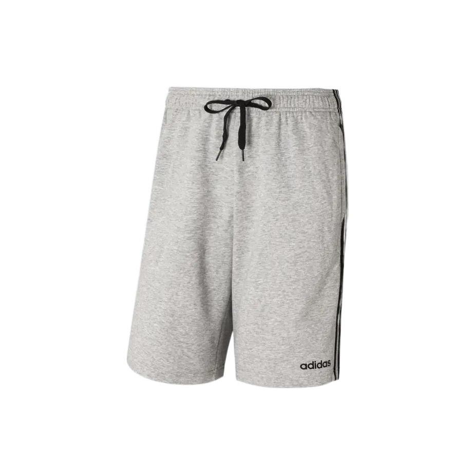 Adidas Тренировочные трикотажные шорты в полоску с логотипом, мужские штаны, серые DU7831