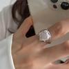 INS Fashion Серебряный цвет нерегулярные жидкие лавовые каплевидные кольца для женщин геометрический поворот панк открывающееся кольцо ювелирные изделия