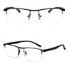 Multifocal Progressive Reading Glasses  Women Anti Blue UV Protect EyesGlasses Half Frame Automatic Adjustment Eyewear