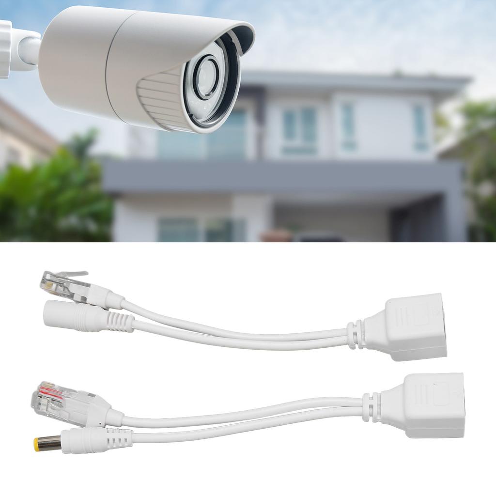 12V POE Splitter Adapter Stable Easy To Install Plug and Play Waterproof POE Splitter Adapter Male Female for IP Camera